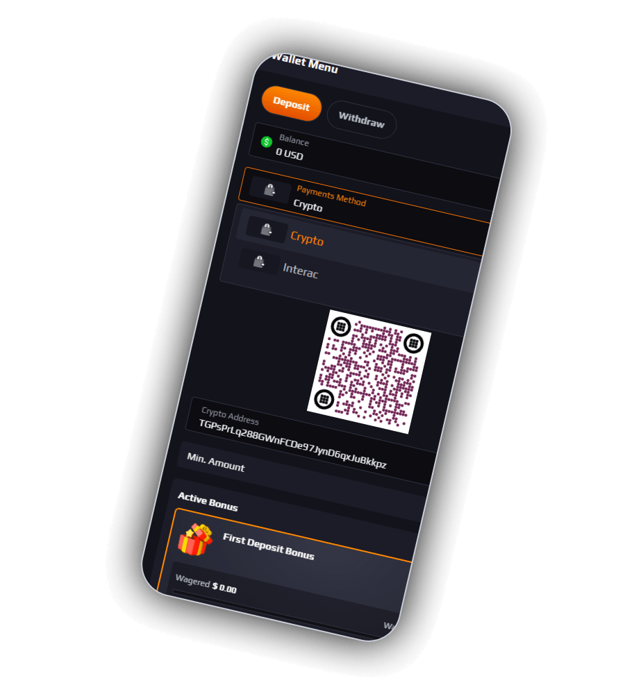 CaratCasino crypto payment rails and Interac